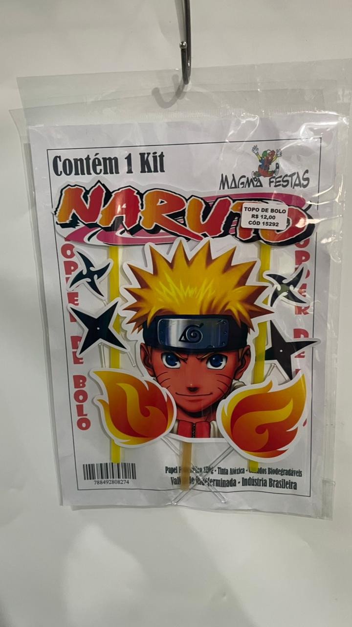 TOPO DE BOLO - NARUTO 2 