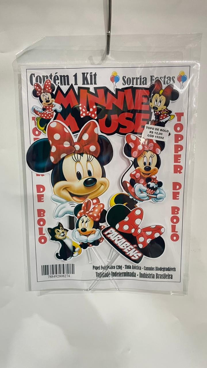 TOPO DE BOLO - MINNIE MOUSE