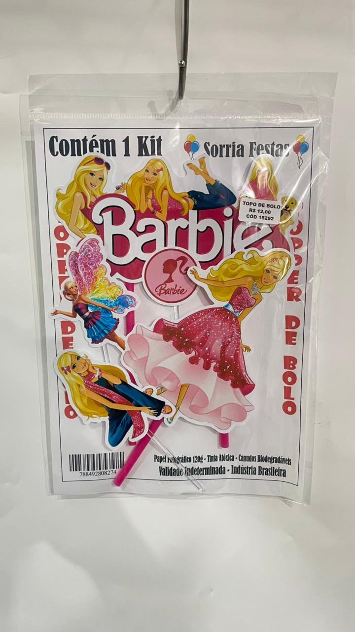 TOPO DE BOLO - BARBIE