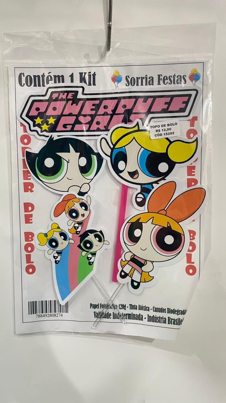 TOPO DE BOLO - MENINAS SUPER PODEROSAS
