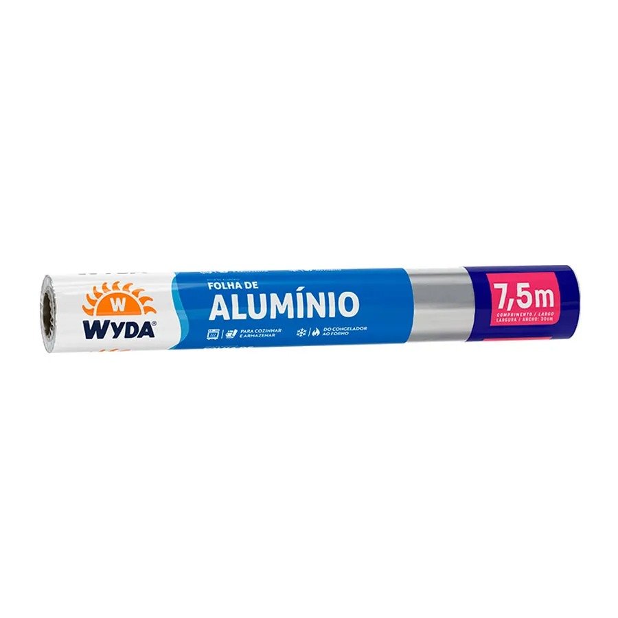 FOLHA DE ALUMÍNIO 7,5mX30cm