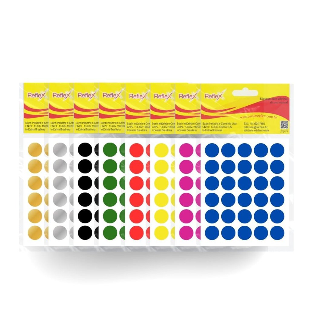 ETIQUETA REDONDA 13 MM C/210 UNIDS 