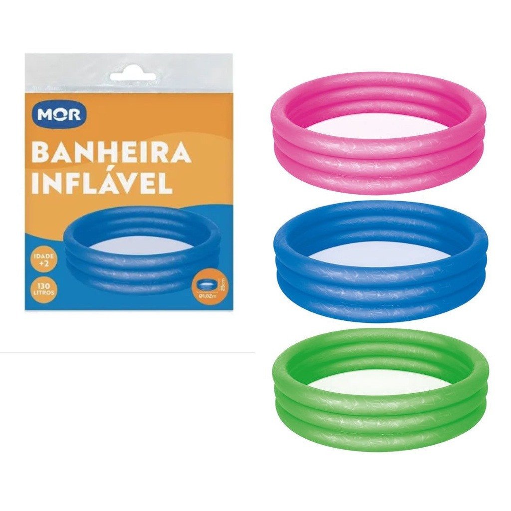  PISCINA INFLÁVEL 130 LITROS MOR