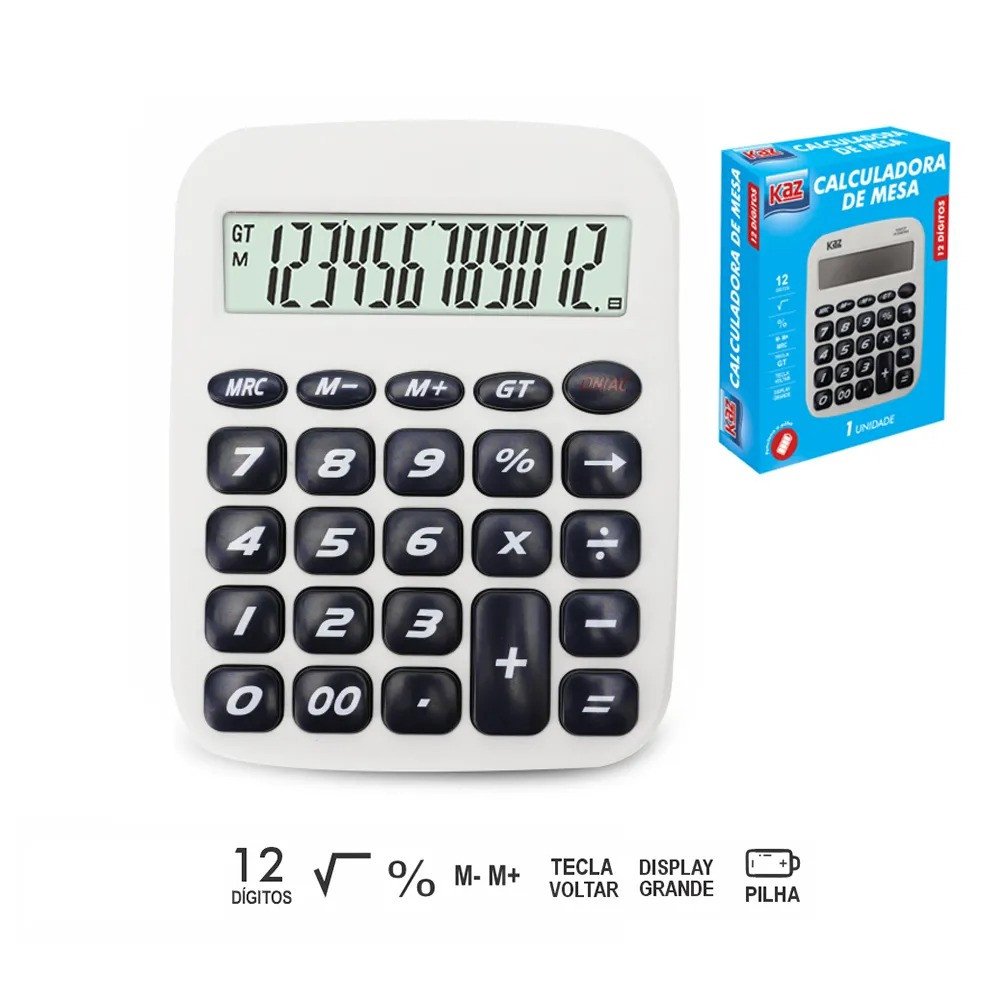 CALCULADORA DE MESA KZ8839