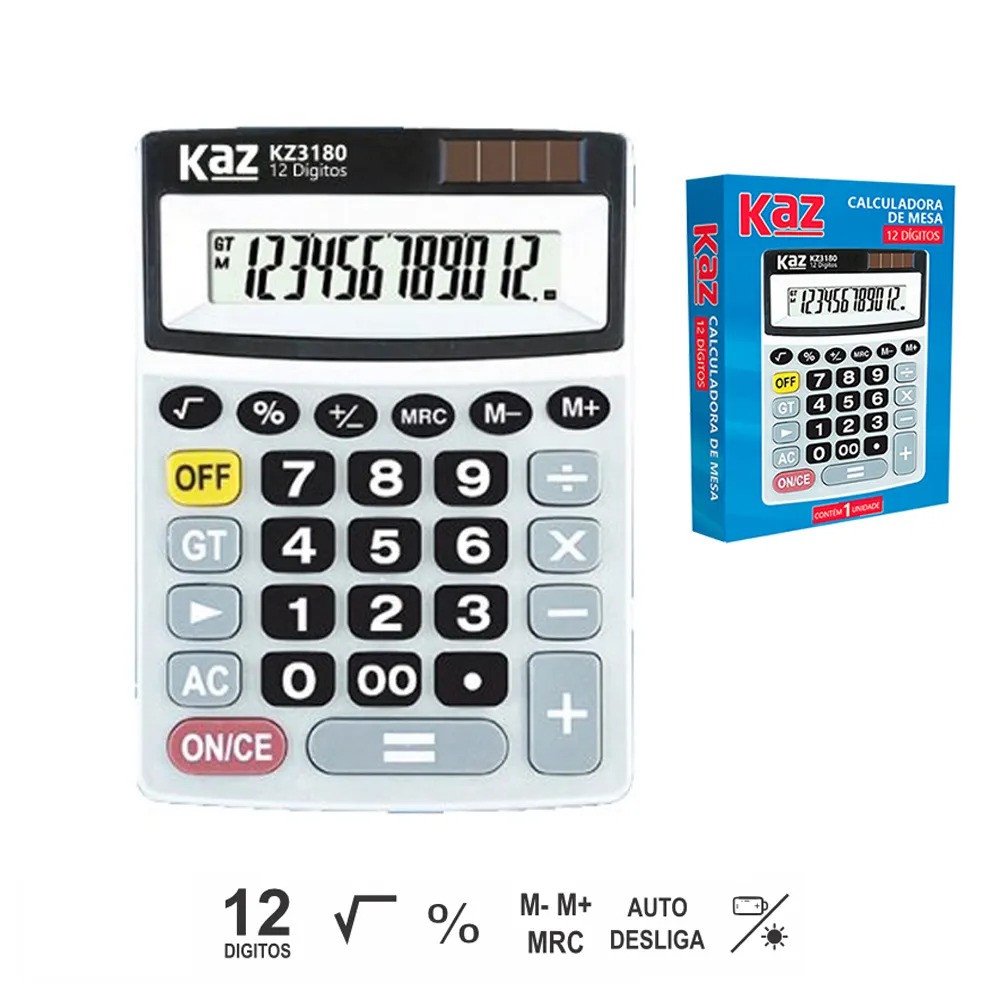 CALCULADORA DE MESA KZ3180