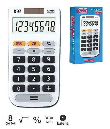 CALCULADORA DE MESA KZ9156