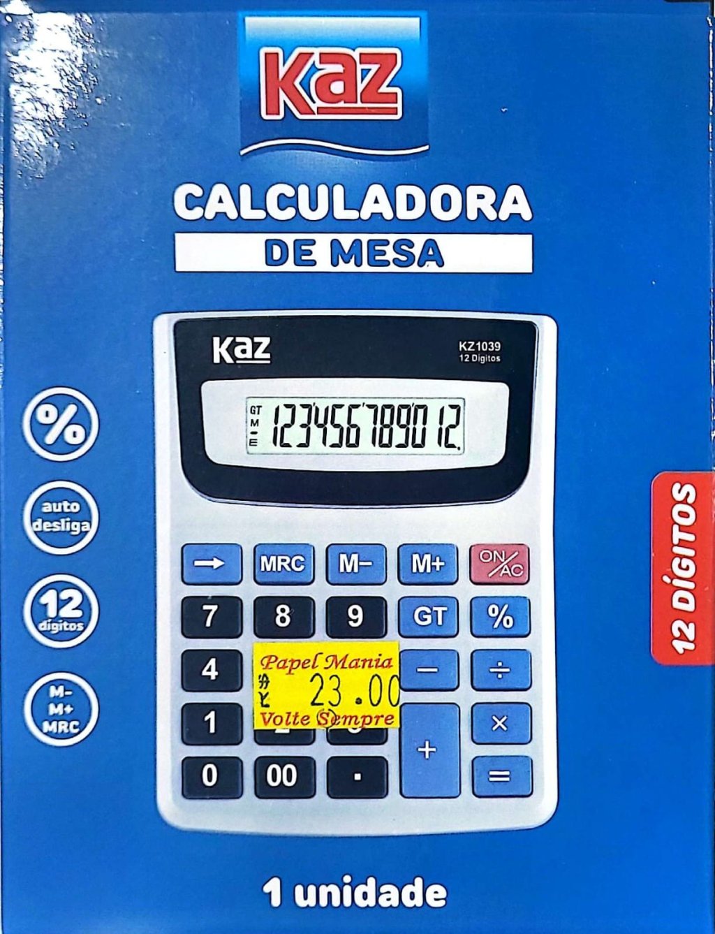 CALCULADORA DE MESA KZ1039