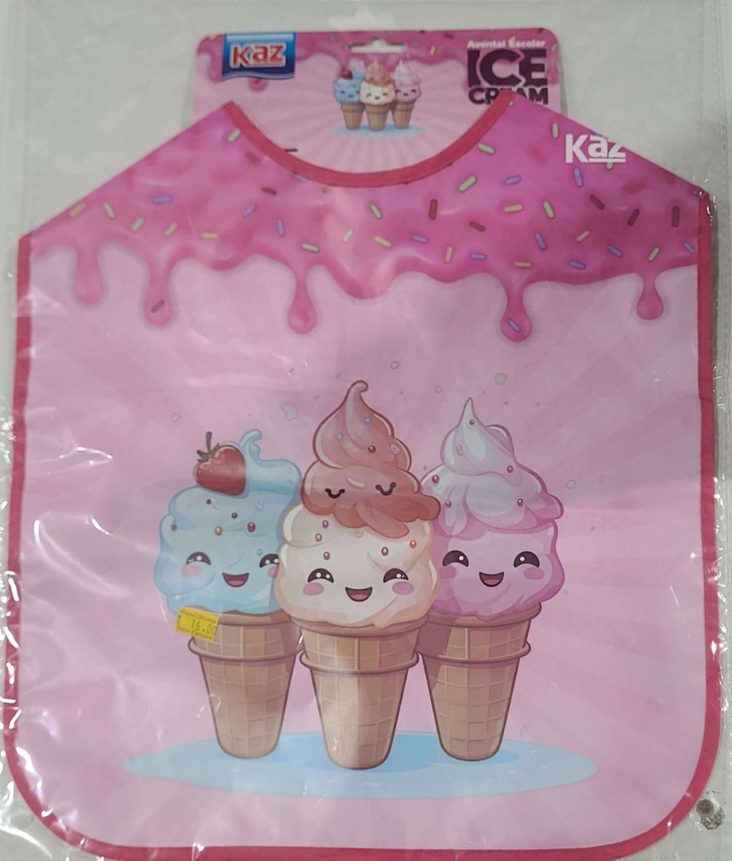AVENTAL ESCOLAR ICE CREAM KAZ