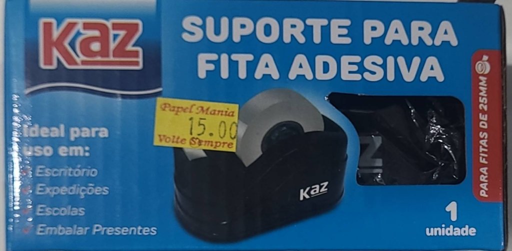 SUPORTE PARA FITA ADESIVA ADESIVA 25MM KAZ