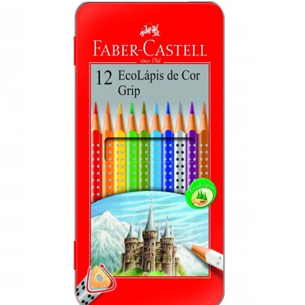 ECOLÁPIS DE COR GRIP DA FABER-CASTELL (c/12)