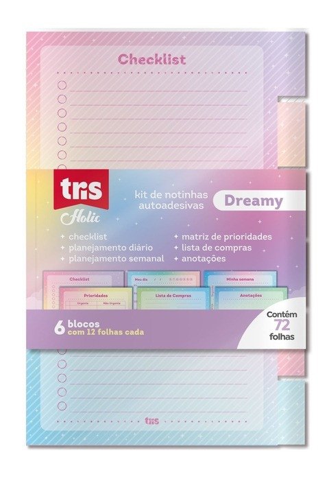 KIT DE NOTAS AUTOADESIVAS TRIS HOLIC DREAMY