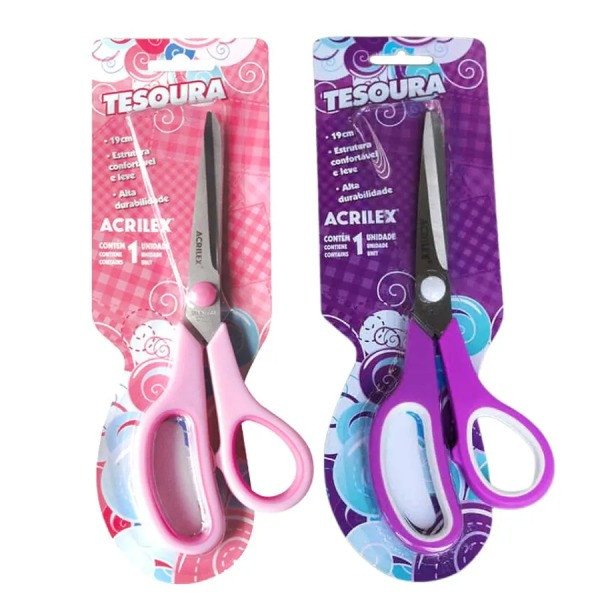 TESOURA MULTIUSO 19 cm - ACRILEX 