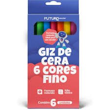 GIZ DE CERA 6 CORES FINO 