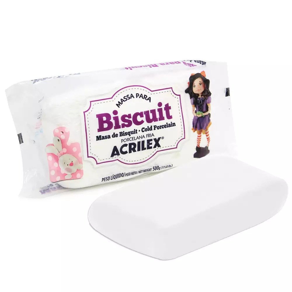 MASSA DE BISCUIT 500 G ACRILEX