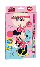 LAPIS DE COR JUMBO MINNIE 12 CORES