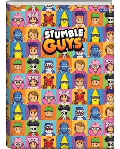 CADERNO BROCHURA PEQUENO STUMBLE GUYS - 80 FOLHAS