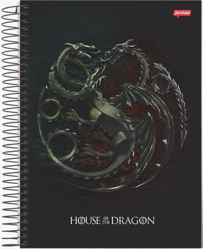 CADERNO HOUSE OF THE DRAGON - 160 FOLHAS