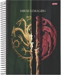 CADERNO HOUSE OF THE DRAGON - 240 FOLHAS