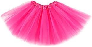 SAIA DE TULE  40 CM GLITTER OU LISA  PINK