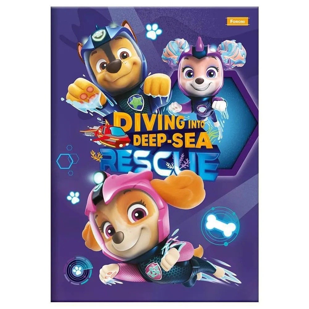 CADERNO BROCHURA PATRULHA CANINA DIVING INTO DEEP-SEA RESCUE - 48 FOLHAS