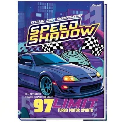 CADERNO BROCHURA GRANDE CALIGRAFIA - SUPER CARS
