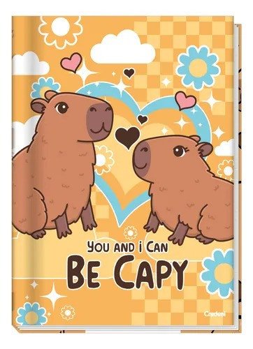 CADERNO BROCHURA PEQUENO BE CAPY - 80 FOLHAS