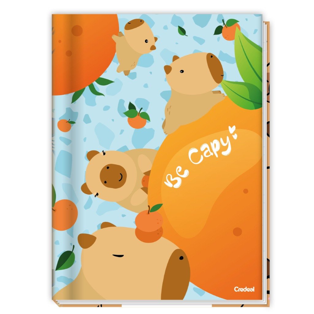 CADERNO BROCHURA PEQUENO BE CAPY - 80 FOLHAS