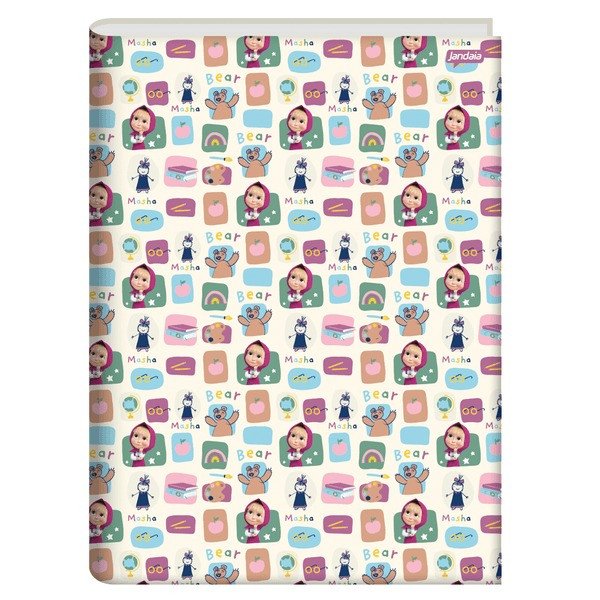 CADERNO BROCHURA PEQUENHO MASHA E O URSO - 80 FOLHAS