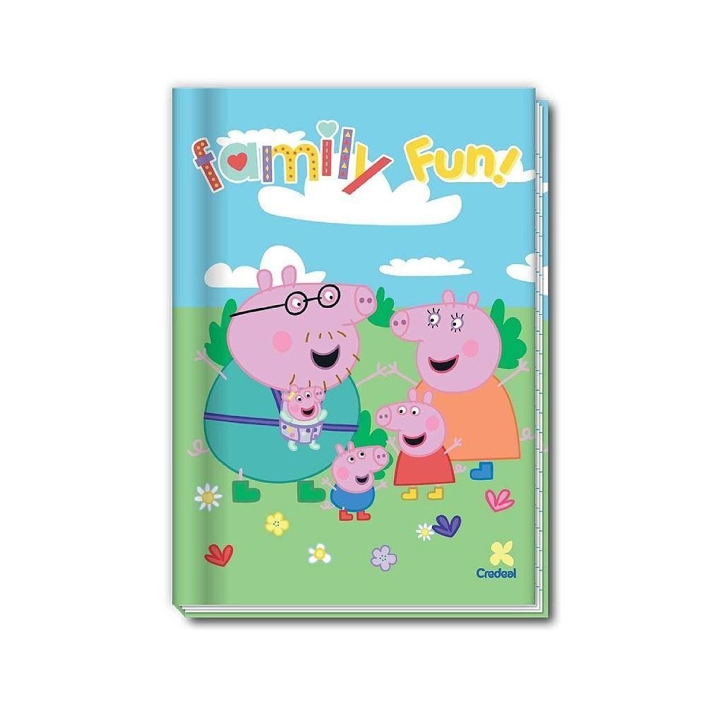 CADERNO BROCHURA PEQUENO PEPPA PIG - 80 FOLHAS
