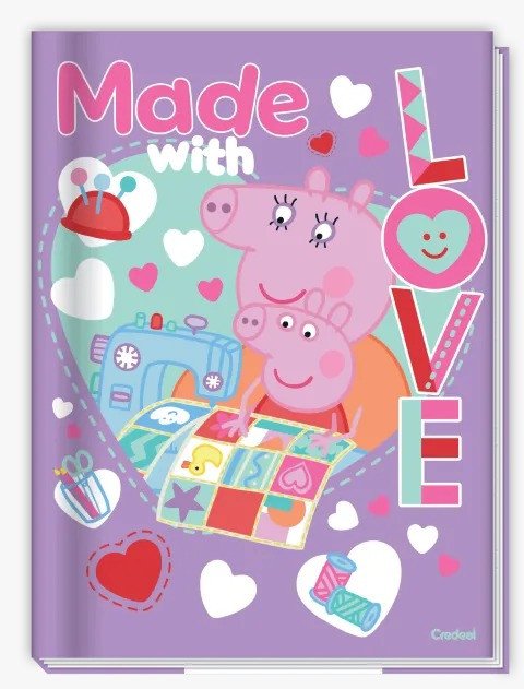CADERNO BROCHURA PEQUENO PEPPA PIG - 80 FOLHAS