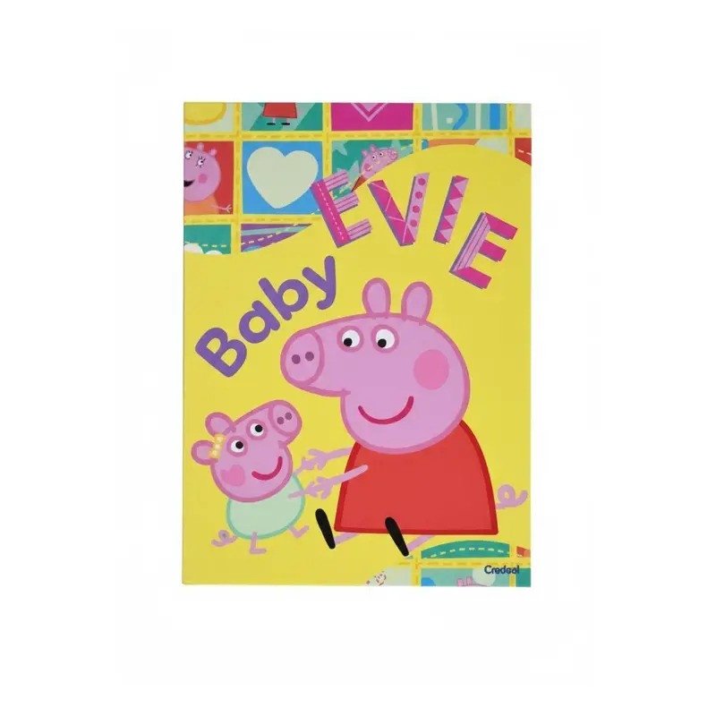 CADERNO BROCHURA PEQUENO PEPPA PIG - 80 FOLHAS