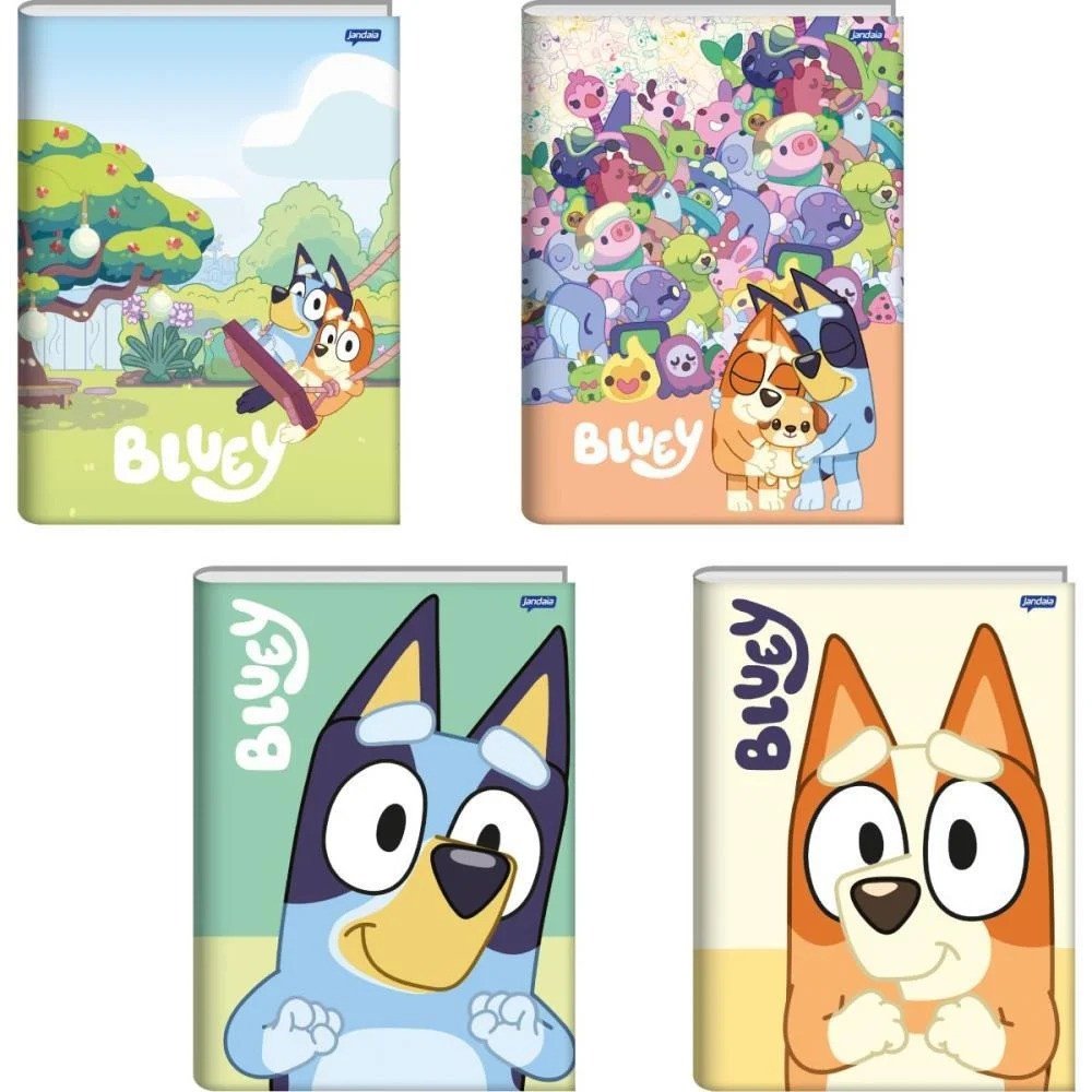 CADERNO BROCHURA PEQUENO BLUEY - 80 FOLHAS