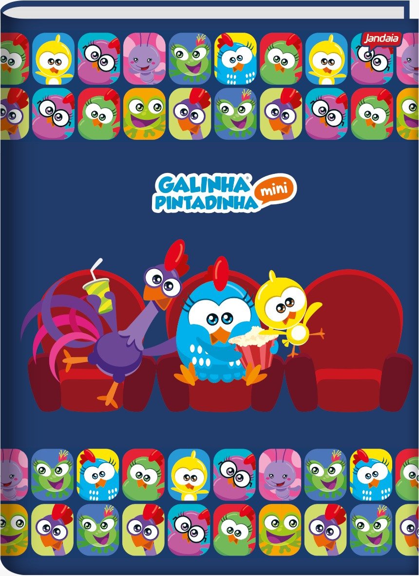 CADERNO BROCHURA PEQUENO GALINHA PINTADINHA – 80 FOLHAS