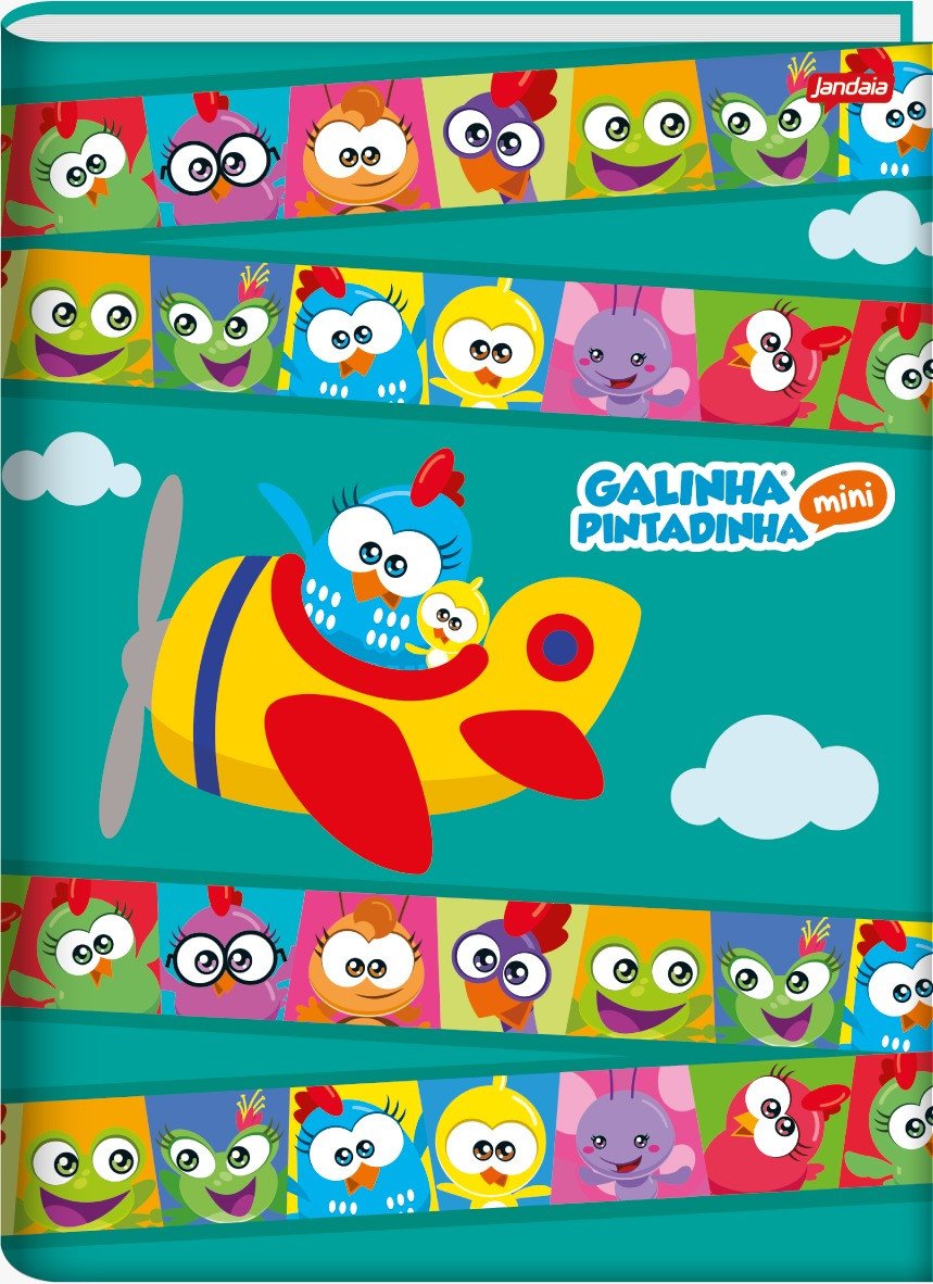 CADERNO BROCHURA PEQUENO GALINHA PINTADINHA – 80 FOLHAS