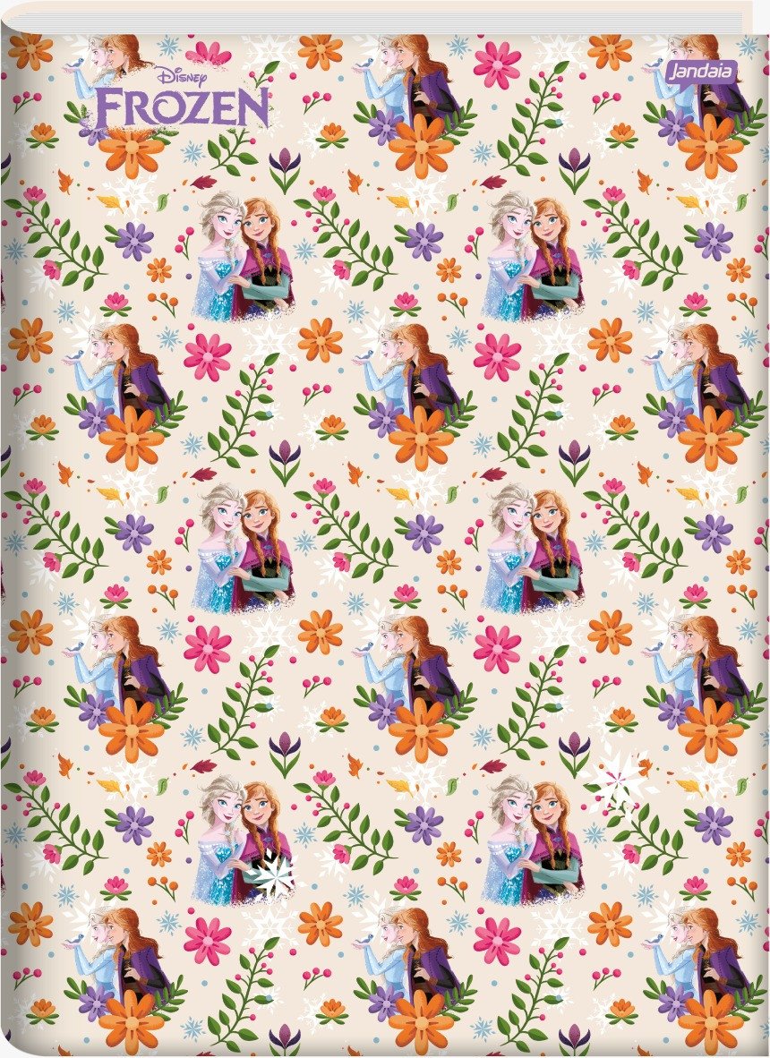 CADERNO BROCHURA GRANDE FROZEN - 80 FOLHAS