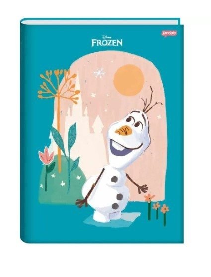 CADERNO BROCHURA GRANDE FROZEN - 80 FOLHAS