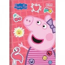 CADERNO BROCHURA GRANDE PEPPA PIG - 80 FOLHAS