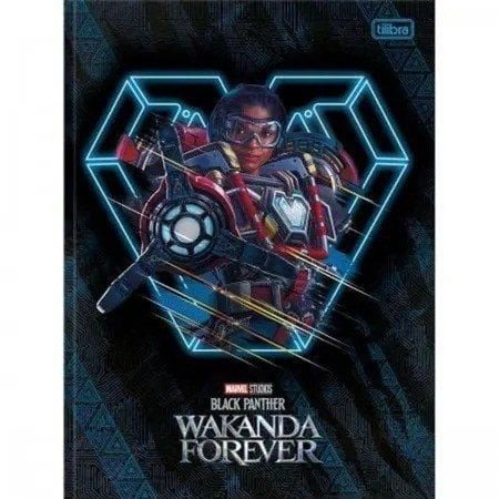 CADERNO BROCHURA WAKANDA FOREVER BLACK PANTHER - 80 FOLHAS