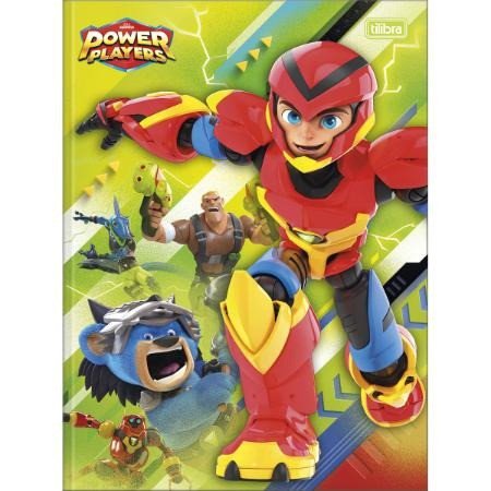 CADERNO BROCHURA GRANDE POWER PLAYERS - 80 FOLHAS 