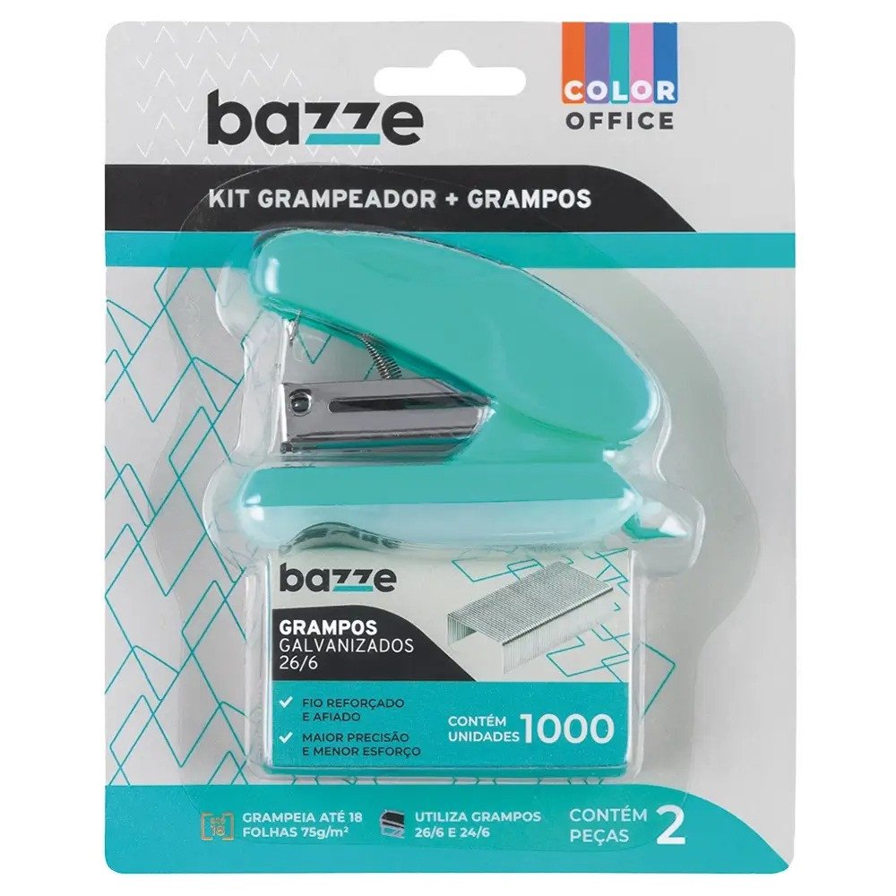 KIT GRAMPEADOR+GRAMPO BAZZE COLOR OFFICE 