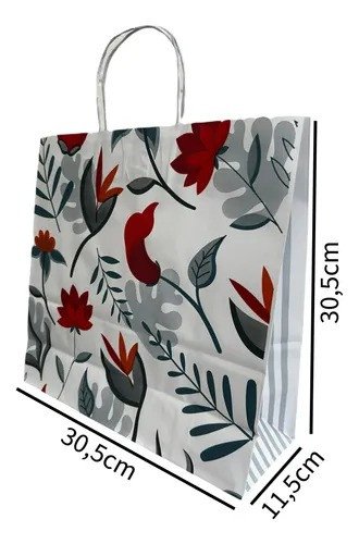 SACOLA DE PRESENTE - 30,5X11,5X30,5