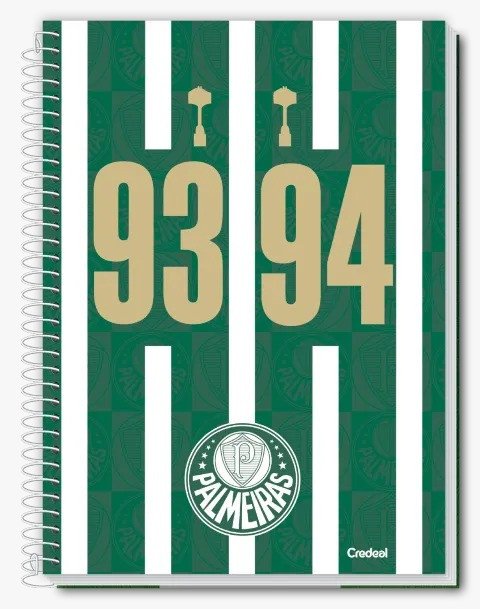CADERNO PALMEIRAS - 80 FOLHAS 