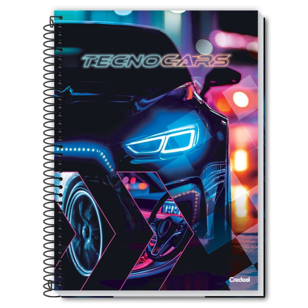 CADERNO TECNOCARS - 96 FOLHAS