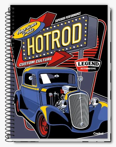 CADERNO SUPER CARS - 80 FOLHAS