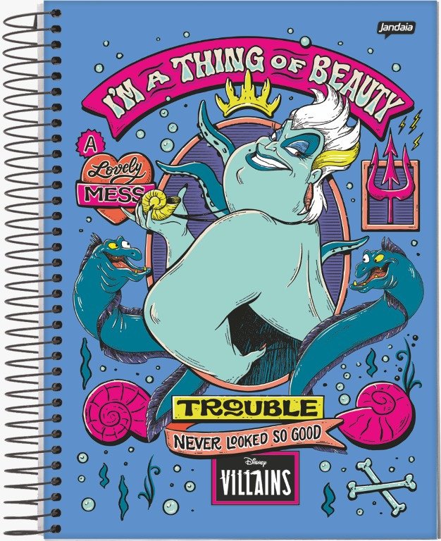 CADERNO VILLAINS - 80 FOLHAS