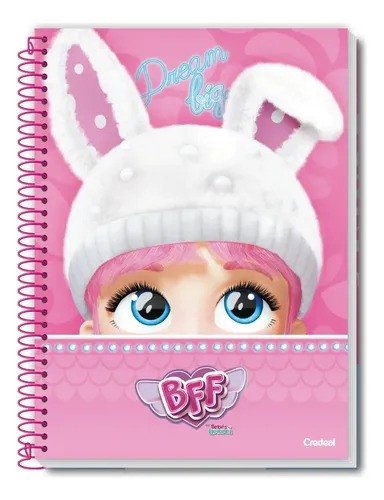 CADERNO BFF CRY BABIES - 80 FOLHAS
