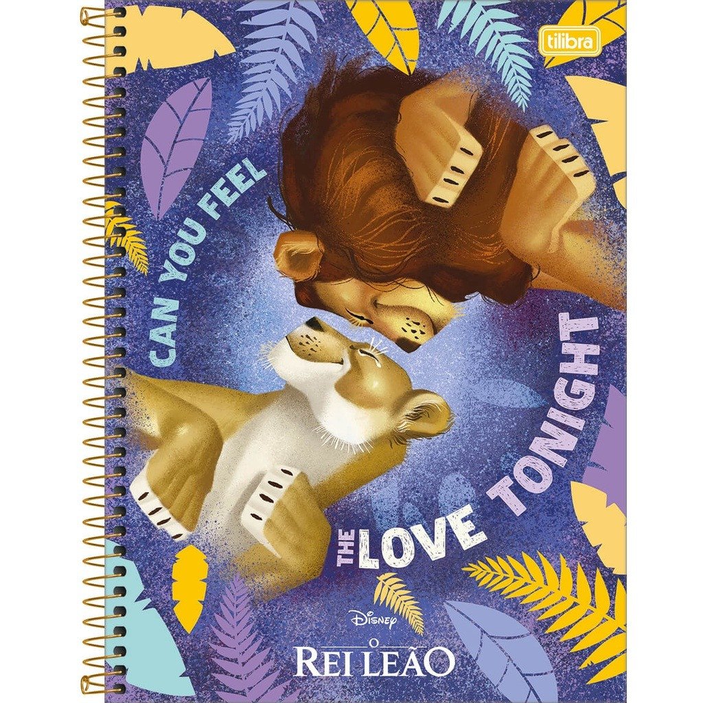 CADERNO REI LEÃO - 80 FOLHAS 