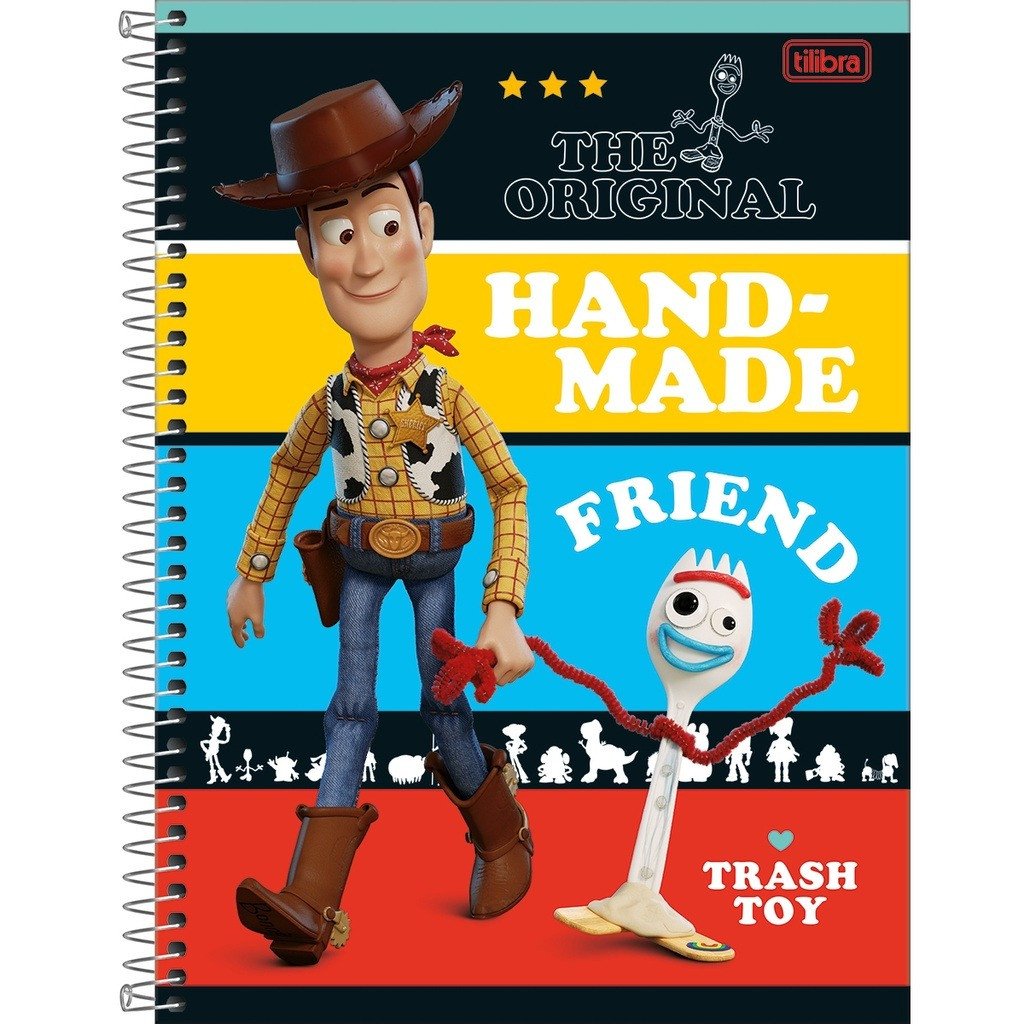 CADERNO TOY STORY WOODY - 80 FOLHAS