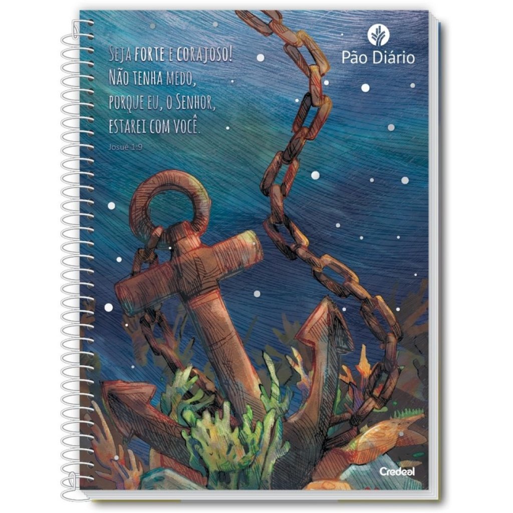 CADERNO LINHA PÃO DIÁRIO - 80 FOLHAS