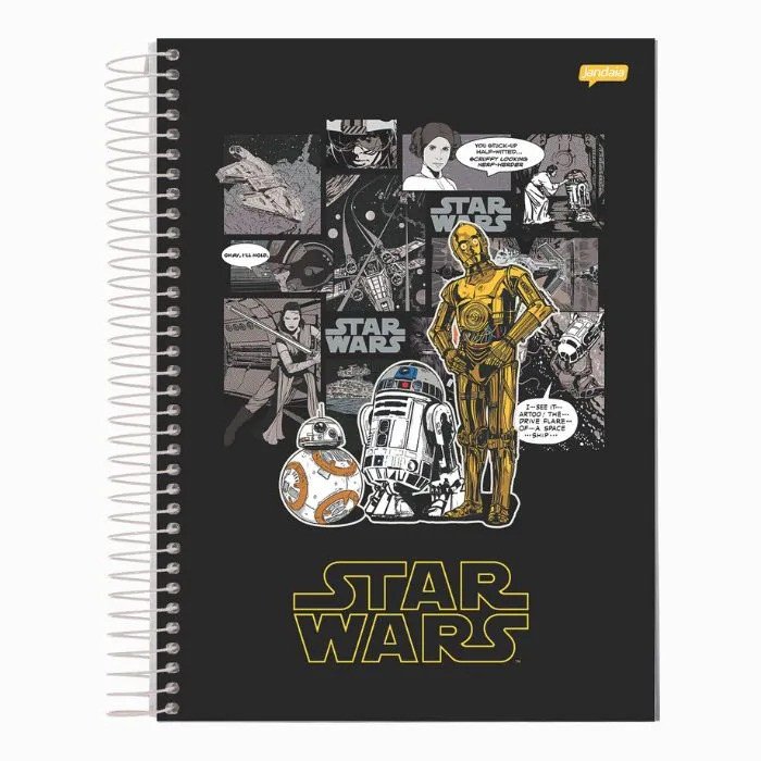 CADERNO STAR WARS - 160 FOLHAS